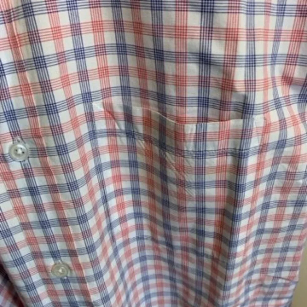 J. Crew  Red, white and blue button down shirt